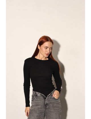 Картинка Лонгслів чорний